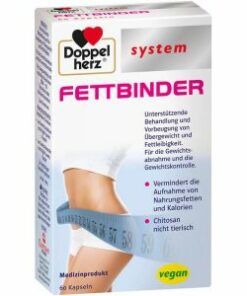 Doppelherz 多寶 Fettbinder 脂肪粘合劑 超重人群體重管理 60粒 (素食可食)