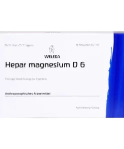 Weleda HEPAR MAGN 肝素 鎂 D 6 8*1ml