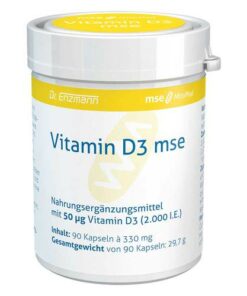 德國 Dr.Enzmann恩世蔓 Vitamin D3 Mse Kapseln 2000I.E, 90 St